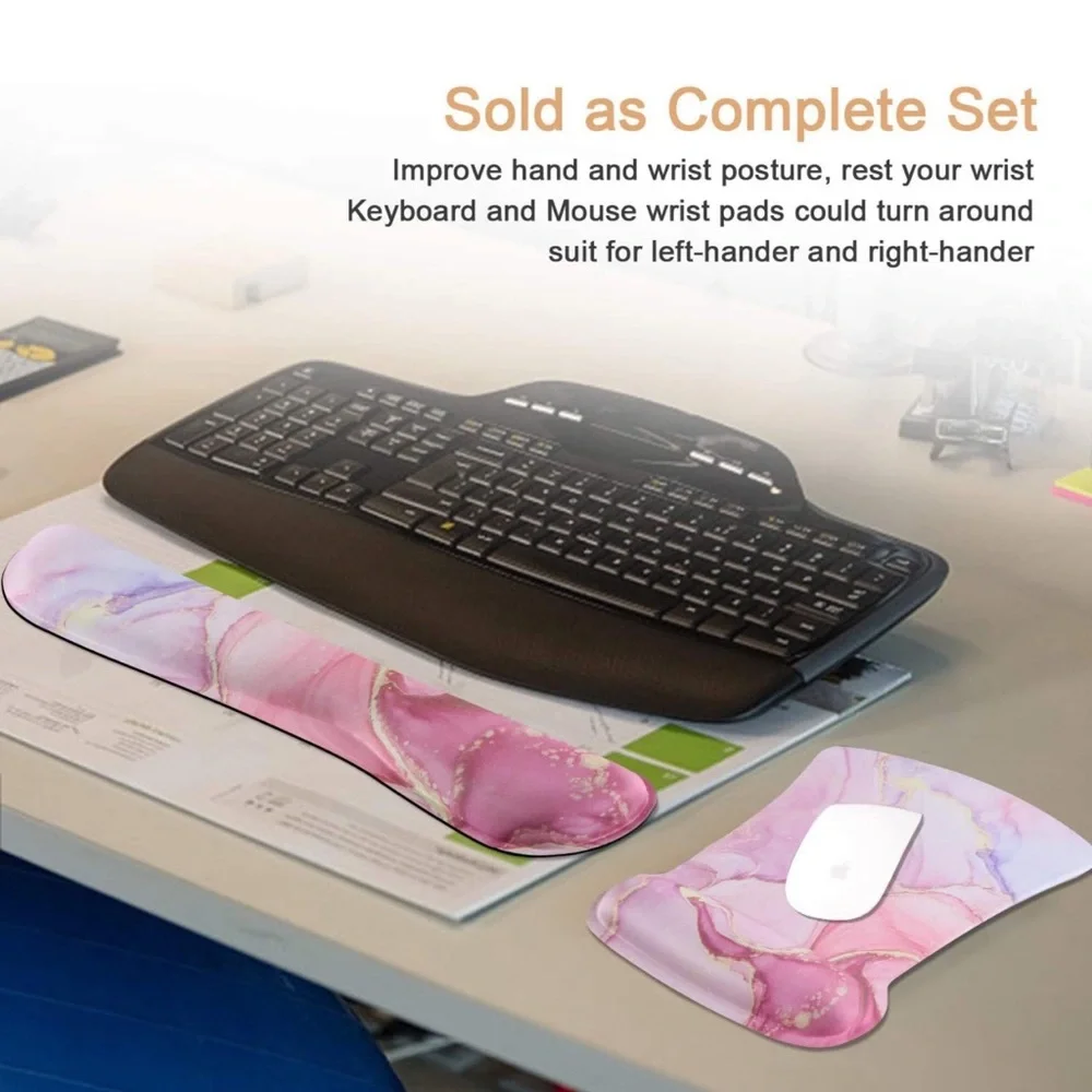 NWOT Marble Design Wrist Support & Mouse Pad - Picture 2 of 8